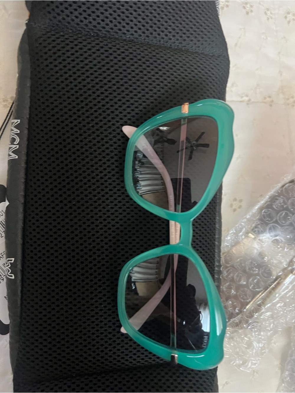 Pucci Women’s Teal Cat-Eye Sunglasses